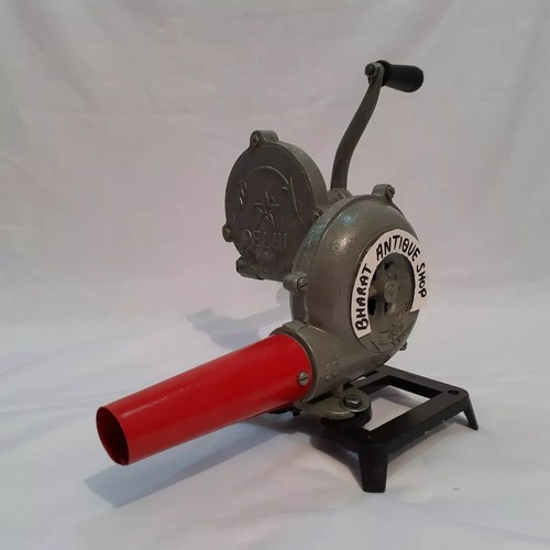 Forge furnace with hand blower - with,