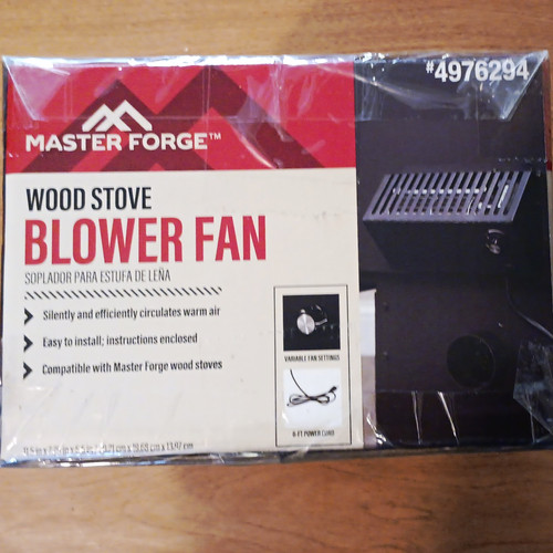 Master forge wood stove - stove, blower